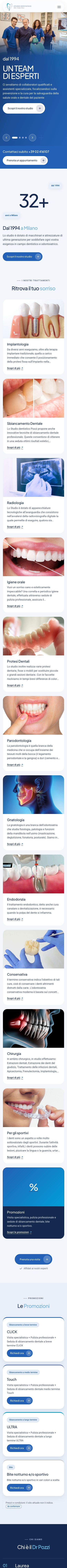 Il nuovo sito su smartphone